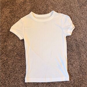 Urban Outfitters White Short Sleeve Babydoll Tee
